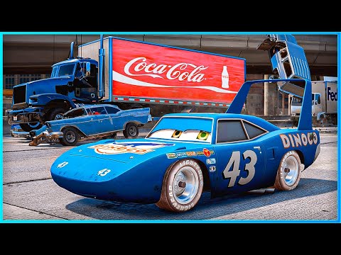 *CRAZY* Cars King Dinoco Crashes Ep.4 – GTA 5