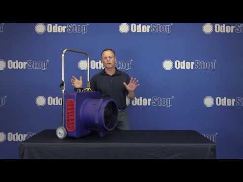 OdorStop OS12500 - Ozone Generator/Blower w 12 Ozone Plates and 2500 CFM - 6th Generation