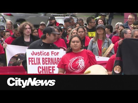 Dozens march for missing and murdered Indigenous men