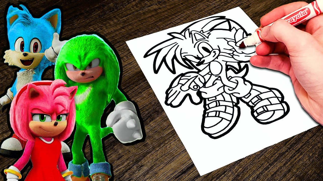 Bootleg Sonic Coloring Books