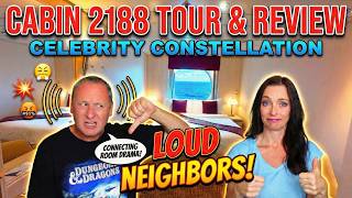 Celebrity Constellation Connecting Oceanview Cabin Tour & Review | Room 2188 (Deck 2)