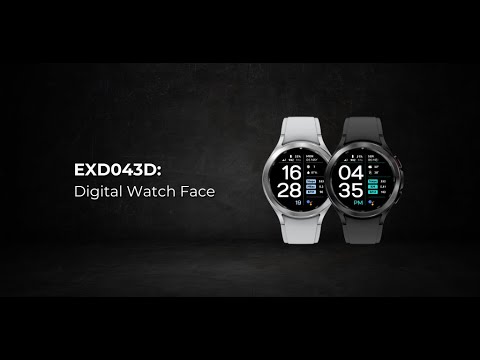 EXD043D: Digital Watch Face video thumbnail
