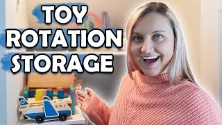 MONTESSORI AT HOME TOY STORAGE & ORGANIZATION | TODDLER MONTESSORI MATERIALS | Toy Rotation Storage