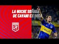 Cavani marcó tres goles en la victoria de Boca contra Belgrano