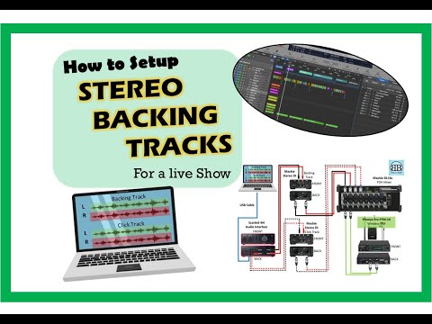 How to setup STEREO Backing Tracks for a Live Performance