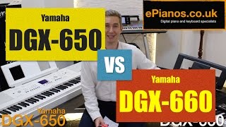 Yamaha DGX650 vs NEW DGX660 piano comparison – What’s the difference?