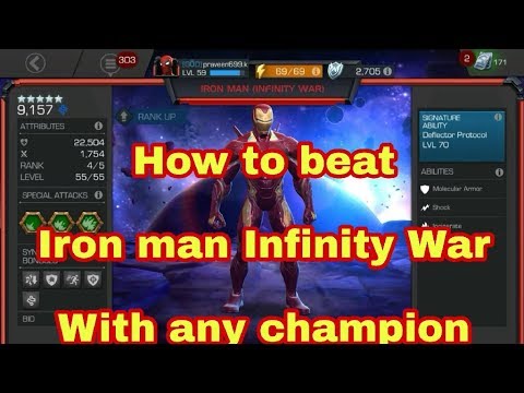 How to fight Iron man (infinity war) with any champ - Marvel contest of chamoions