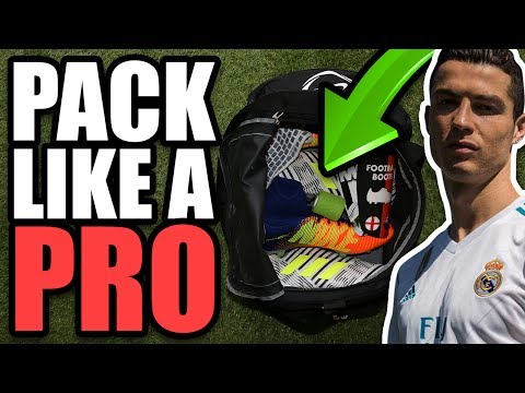 How to Pack Like A Pro! Professional Footballer's Kitbag Video