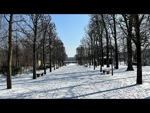 🇫🇷 PARIS WOKE UP COVERED IN SNOW. February 10, 2021