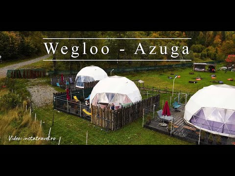 Wegloo Azuga - cea mai inedită cazare de pe Valea Prahovei - video dronă 4k - instatravel.ro