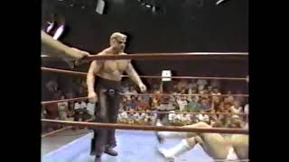 The Road Warriors vs Arn Anderson and Mr. Wrestling 2. 1983