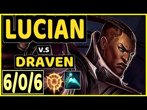 STIXXAY (LUCIAN) vs DRAVEN - 6/0/6 KDA BOTTOM ADC CHALLENGER GAMEPLAY - NA