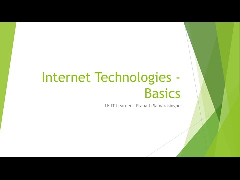 Introduction to Internet Technologies