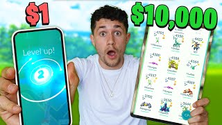 $1 vs $1,000 vs $10,000 Pokémon GO Account!