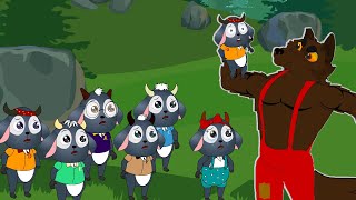 Download lagu The Big Bad Wolf and Seven Little Goats | Kids Bedtime Stories mp3
