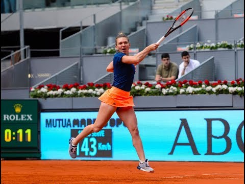 Simona Halep vs Viktoria Kuzmova Highlights 6:0 6:0 perfect Halep Mutua Madrid Open WTA 2019