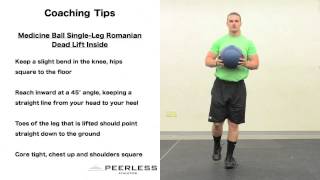 359. Medicine Ball Single Leg Romanian Dead Lift Inside