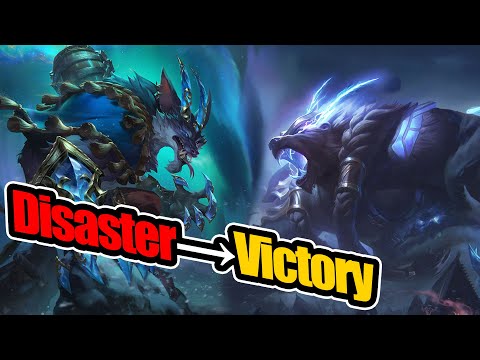 How I Won After Dying Level 1 (Warwick Jungle vs Volibear)
