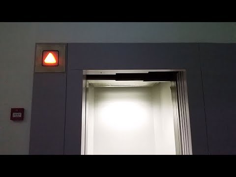 Beautiful 90 Degree and three doors Schindler M-Series fast traction elevator @ Sion, Switzerland