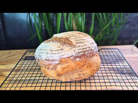 Bestes Anfängerbrot 😋 wenig Hefe, voller Geschmack mit Langzeitgare #246