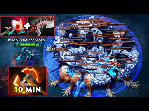Farm Machine 9Mins Battle Fury 🔥 26Kills Orchid + Abyssal Blade in 5K MMR🔥Phantom Assassin Dota 2
