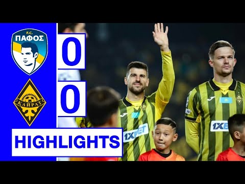 Pafos FC vs Kairat Almaty 0-0 Highlights | Champions League 