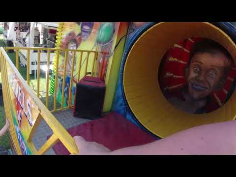 POV of the fun house at Hartley Wintney funfair