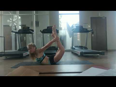 Back bend swan contortion stretch