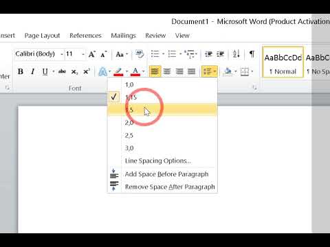 How to format a page of a WORD document (dimensions, orientation, line spacing, margins, header)