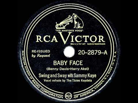 1948 HITS ARCHIVE: Baby Face - Sammy Kaye (recorded in 1940) (Three Kaydets, vocal)