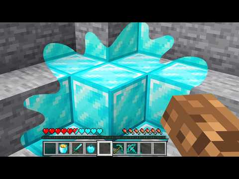 Minecraft ama DOKUNDUĞUM HER ŞEY ELMAS OLUYOR