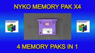 Nyko Memory Pak X4 for Nintendo 64