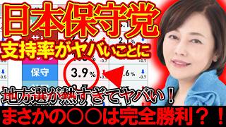 【＃日本保守党 】支持率が急上昇！保守党が強い地域は○○？！ヤバすぎる快進撃が幕開けか？【#ニュースあさ8時 #虎ノ門ニュース #文化人放送局 #北村晴男 #百田尚樹 #保守 #政治 #選挙 】
