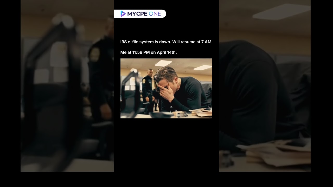 Ready to File. System Says: Not Today. | MYCPE ONE