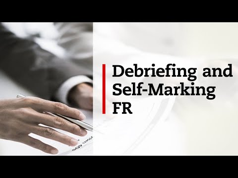 Better debriefing and self-marking (FR)