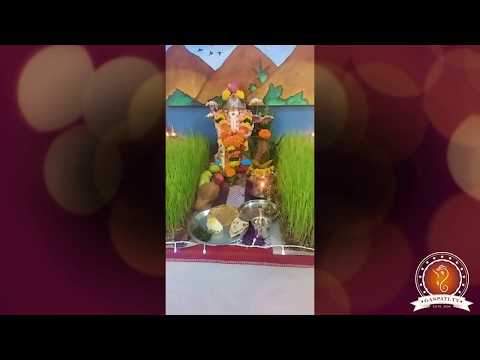 Harshini Barapatre Home Ganpati Decoration Video