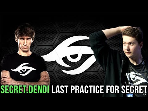 SECRET.DENDI Last Practice Before His REAL Test vs Old Team NaVi - Hype before Secret vs NaVi Dota 2