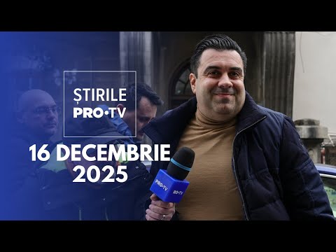 Știrile PRO TV - 16 Decembrie 2025 | Fostul ministru Răzvan Cuc, reținut