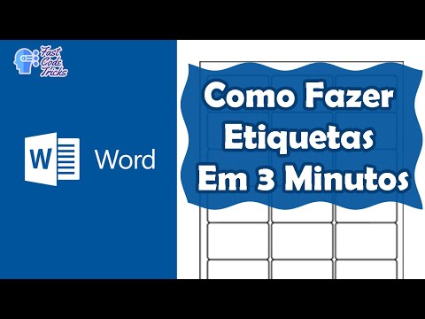 Creating Labels in Microsfot Word in 3 minutes