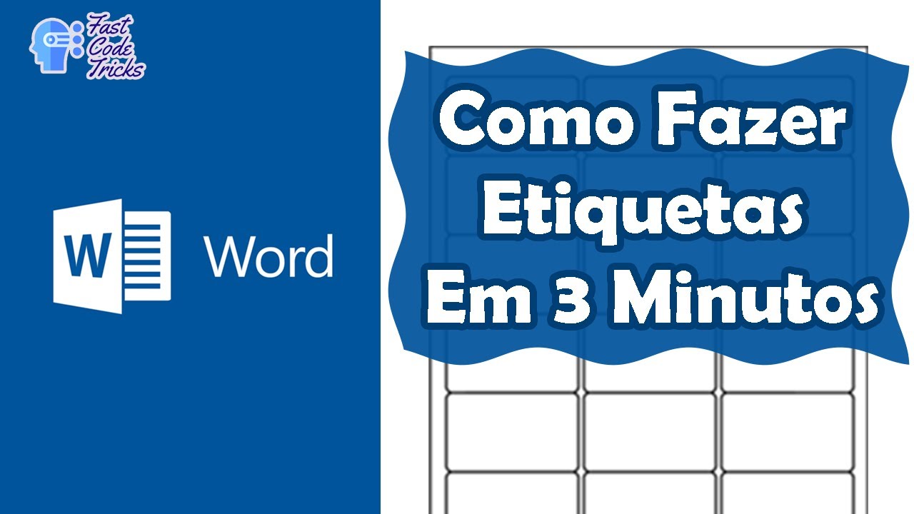 Fazendo Etiquetas no Microsoft Word em 3 minutos