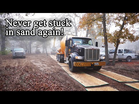 Pouring concrete in sand - The Barndominium Show E201