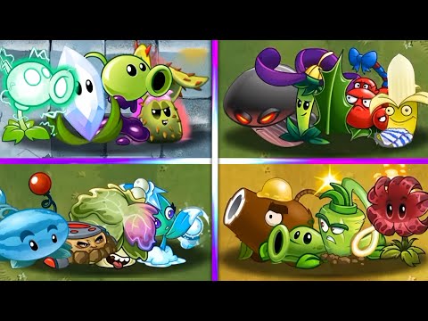 Random 4 Team Plants | Plants Battle Who Will Win?? | PvZ 2