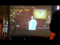 Xbox 360 Fruit Ninja Kinect Test On 105 Display