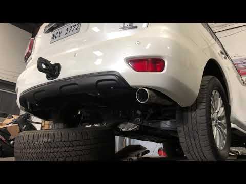 Nissan Patrol Royale V8 full exhaust Borla muffler