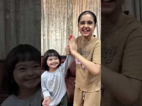 AKA ❤️ KIRO 💛 = برتقالى ترند مع وردة ودينا #shorts