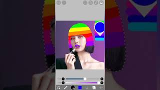 Lisa rainbow hair