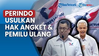 Merasa Ada Kecurangan, Perindo Usulkan Pemilu Ulang dan Dorong DPR Inisiasi Hak Angket
