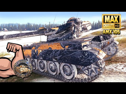 AMX 13 105: Huge game with Fadins on a difficult map - World of Tanks