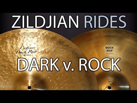 A Zildjian Rock Ride vs K Custom Dark Ride - Review and Comparison