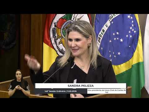 02 - 145ª Sessão Ordinária -   Visita  Ilustre Lions Clube Caxias do Sul I 11.03.2026